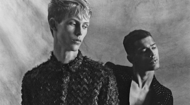 Oliver & Jonas Dress Up in Emporio Armani for ICON Italy Oliver & Jonas Dress Up in Emporio Armani for ICON Italy