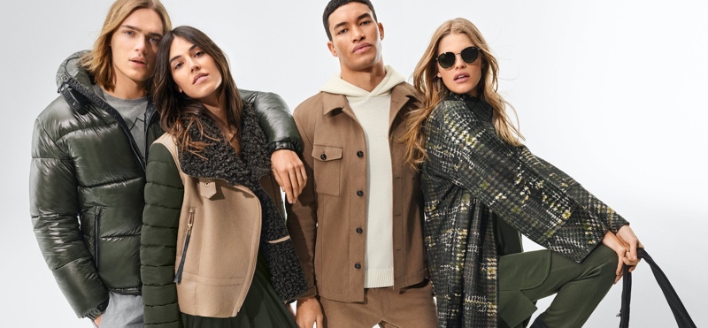 Fashion models Ton Heukels, Marilhéa Peillard, Raphael Balzer, and Kim Riekenberg appear in JOOP!'s fall-winter 2021 campaign.