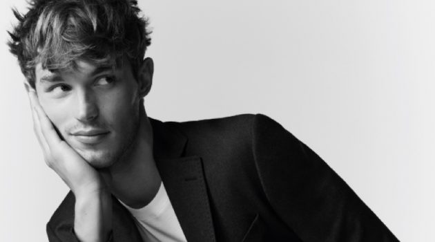 Kit Butler Cleans Up in Classic Fall Tailoring from Jaeger Hitting the studio, Kit Butler charms in a sleek Jaeger suit.
