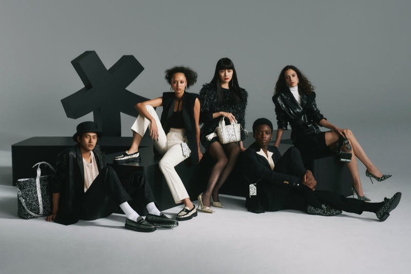 Models Yudai Tateishi, Aria Polkey, Kiko Arai, Destiny Imade, and Liz Panova model footwear from the Jimmy Choo x Eric Haze collection. » Jimmy Choo Delivers a Modern Attitude with Eric Haze Collaboration Models Yudai Tateishi, Aria Polkey, Kiko Arai, Destiny Imade, and Liz Panova model footwear from the Jimmy Choo x Eric Haze collection.