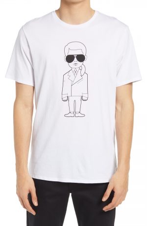 Karl Lagerfeld Paris Men's Karl Character Graphic Tee, Size Small in White at Nordstrom Karl Lagerfeld Paris Men's Karl Character Graphic Tee, Size Small in White at Nordstrom