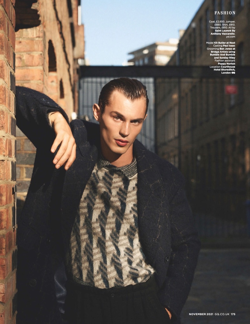 Kit Butler Hits London's Streets in Graphic Menswear for British GQ