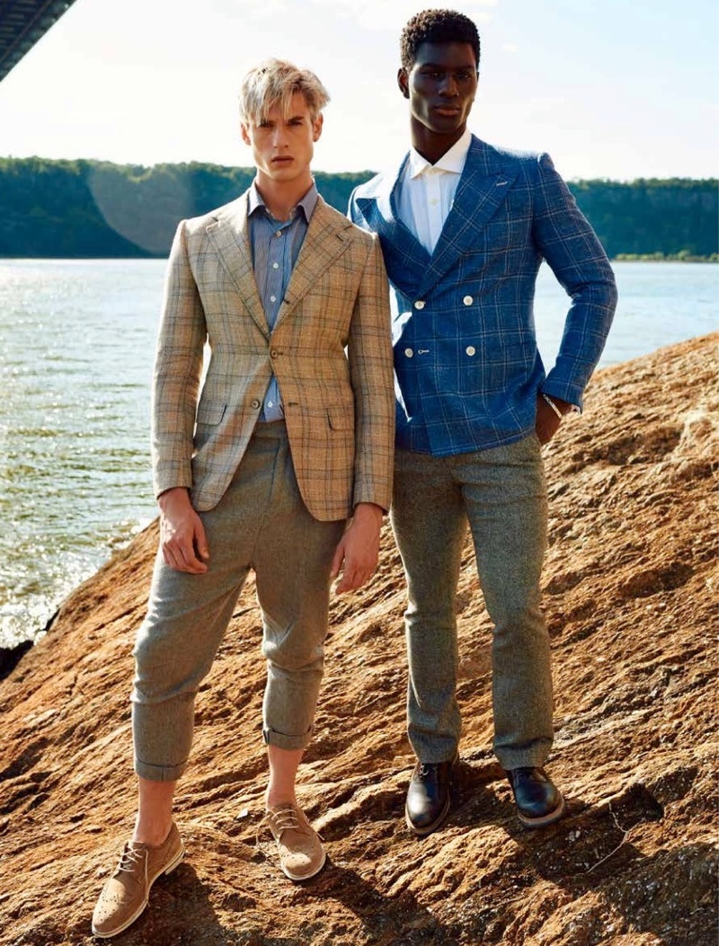 Gray & Joseph Head Outdoors for L'Officiel Hommes Ukraine