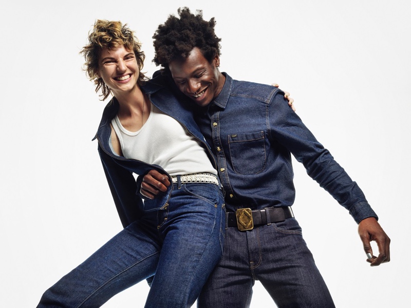 Ilana Kozlov and Adonis Bosso appear in Lee's fall-winter 2021 campaign.