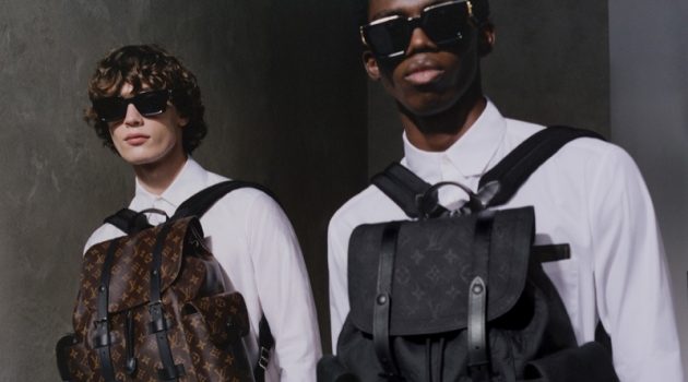 Bag First: Louis Vuitton Updates the Christopher & Soft Trunk Models Freek Iven and Ottawa Kwami wear Louis Vuitton's Christopher PM backpacks.
