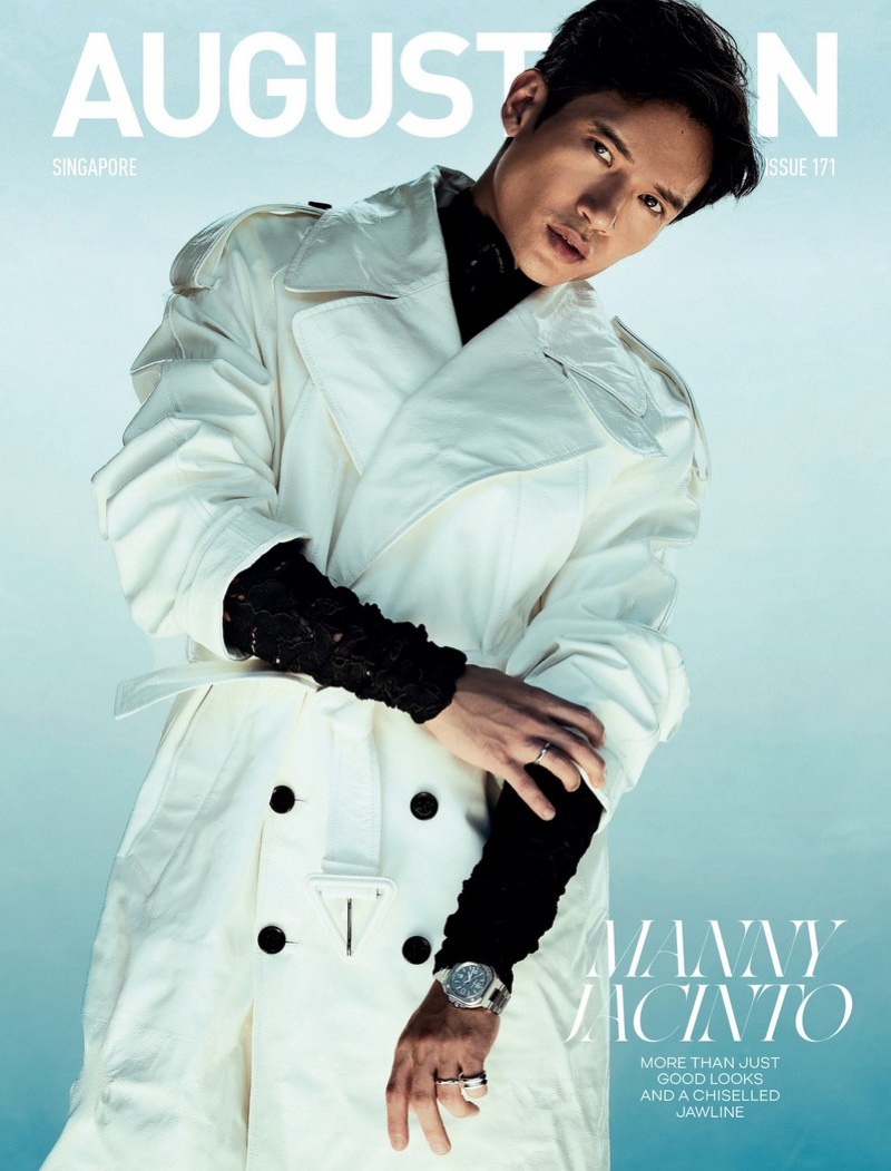 Manny Jacinto covers the recent issue of August Man Singapore. » Manny Jacinto Sports Bottega Veneta for August Man Manny Jacinto covers the recent issue of August Man Singapore.