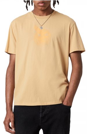 Men's Allsaints Acid Eagle Cotton Graphic Tee, Size Small - Yellow Men's Allsaints Acid Eagle Cotton Graphic Tee, Size Small - Yellow