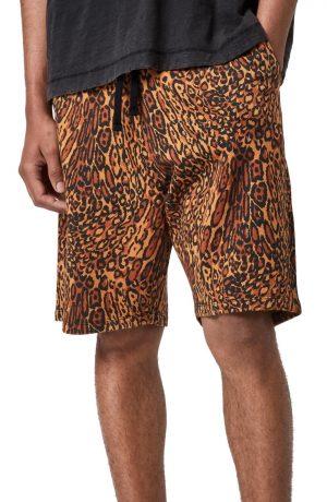 Men's Allsaints Bengali Cotton Sweat Shorts, Size X-Small - Yellow Men's Allsaints Bengali Cotton Sweat Shorts, Size X-Small - Yellow