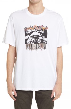 Men's Allsaints Men's Crypto Graphic Tee, Size X-Large - White Men's Allsaints Men's Crypto Graphic Tee, Size X-Large - White