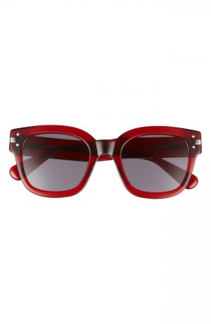 Men's Amiri Classic Logo Square Sunglasses - Clear Red Men's Amiri Classic Logo Square Sunglasses - Clear Red