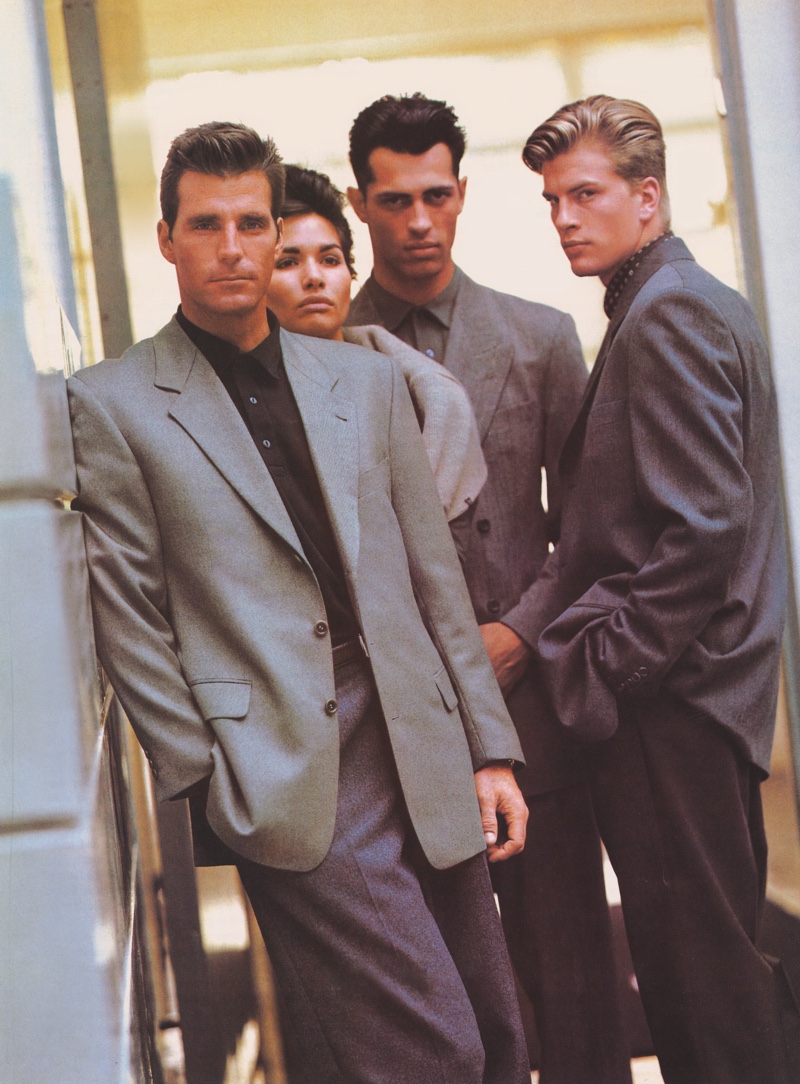 Hugo Boss. Fall/Winter 1991 campaign. Photograph by Neil Kirk. (page 241) Designer Brand, est Metzingen, Germany, 1924. » The Men's Fashion Book: A New Must-Read Hugo Boss. Fall/Winter 1991 campaign. Photograph by Neil Kirk. (page 241) Designer Brand, est Metzingen, Germany, 1924.