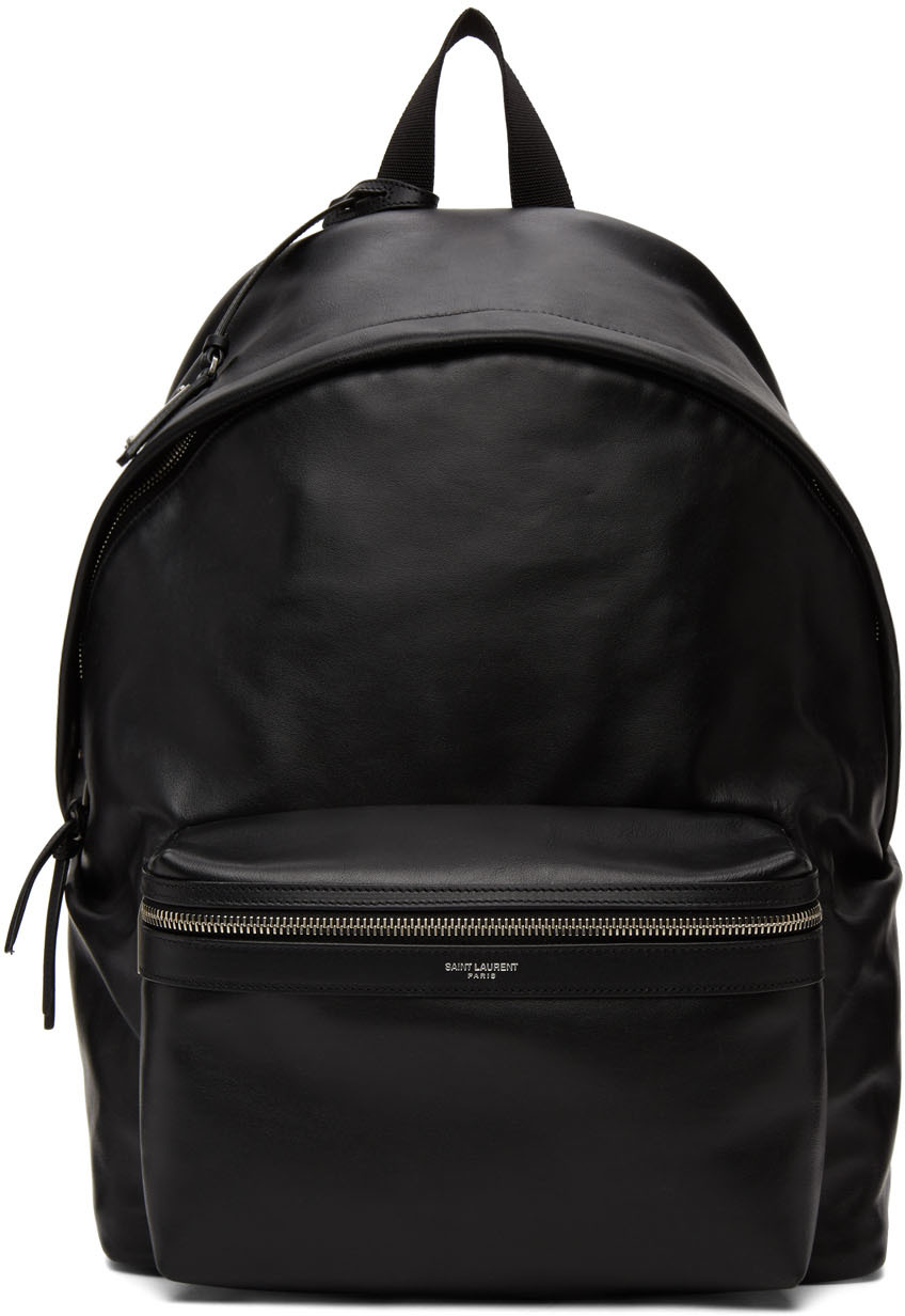 Saint Laurent Black City Backpack | The Fashionisto