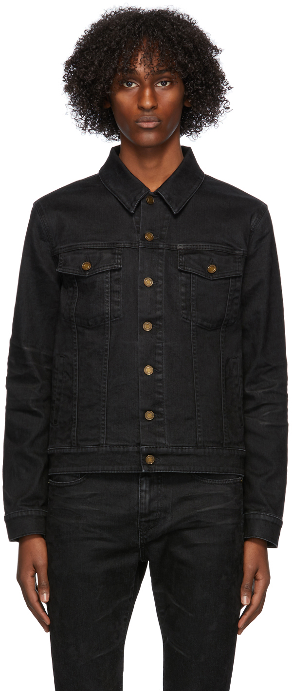 Saint Laurent Black Denim Classic Jacket | The Fashionisto