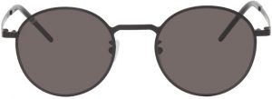 Saint Laurent Black SL 250 Slim Round Sunglasses Saint Laurent Black SL 250 Slim Round Sunglasses