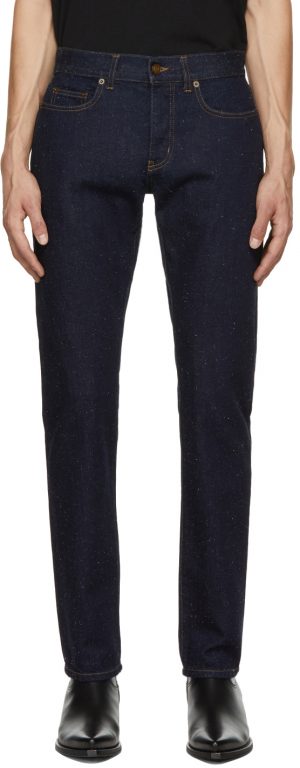Saint Laurent Black Speckled Etienne Jeans Saint Laurent Black Speckled Etienne Jeans