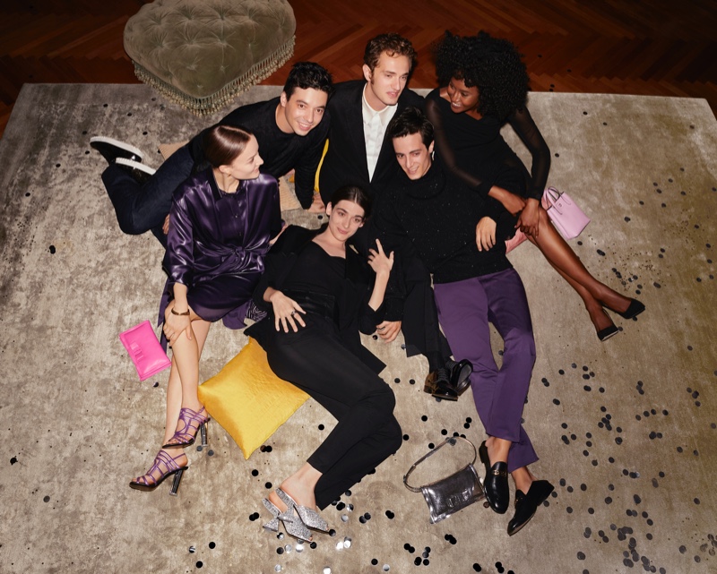 Salvatore Ferragamo presents its holiday 2021 campaign starring actresses Pilar Fogliati and Tezeta Abraham, actress and musician Hildegard De Stefano, and actors Guglielmo Poggi, Josef Gjura, and Carlo Palmeri.