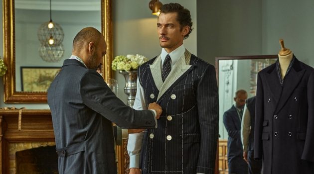 David Gandy Suits Up for Dolce & Gabbana Made to Measure Campaign Starring in Dolce & Gabbana's Made to Measure campaign, David Gandy gets fitted for a #DGSartoria suit.