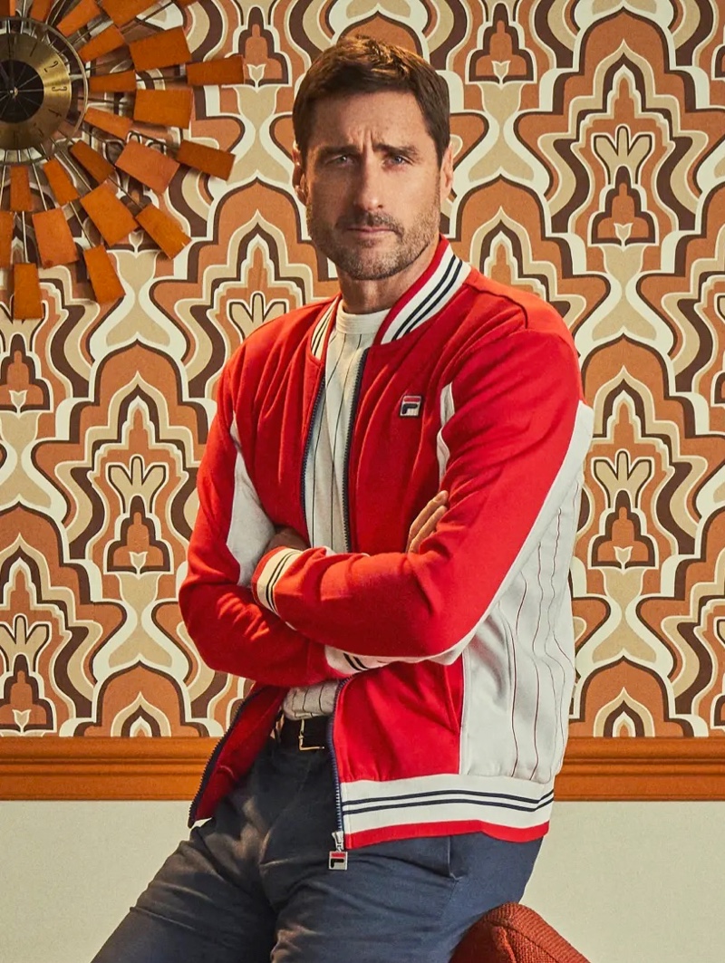 Actor Luke Wilson stars in a new FILA campaign.