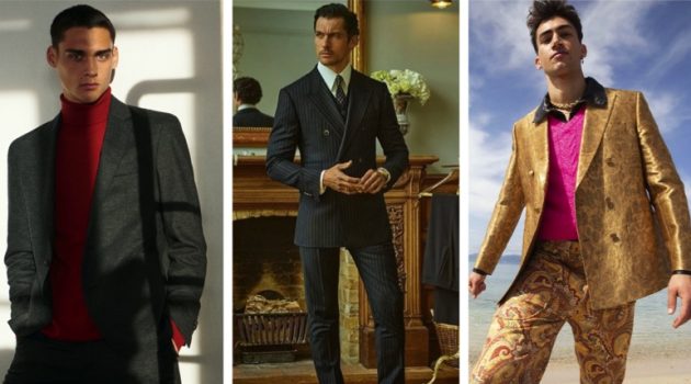 Week in Review: Ludwig Wilsdorff for Massimo Dutti, David Gandy for Dolce & Gabbana Made to Measure campaign, Alessio Pozzi for L'Officiel Hommes Italia.