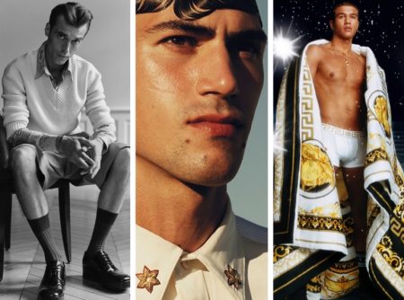 Week in Review: Clément Chabernaud for L'Officiel Hommes USA, Alessio Pozzi for ICON, Nando Maxwell for Versace holiday campaign.