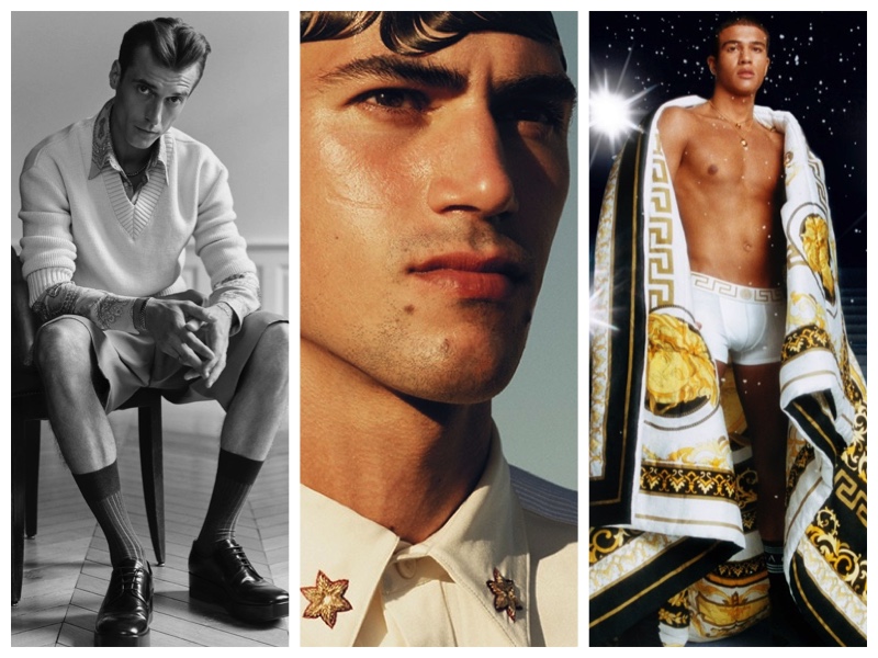 Week in Review: Clément Chabernaud for L'Officiel Hommes USA, Alessio Pozzi for ICON, Nando Maxwell for Versace holiday campaign.