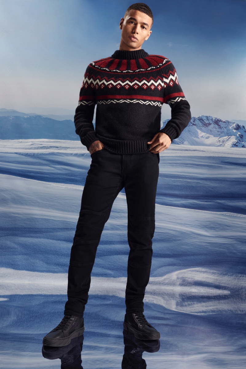 Après Ski Style Men Outfit Fair Isle Sweater