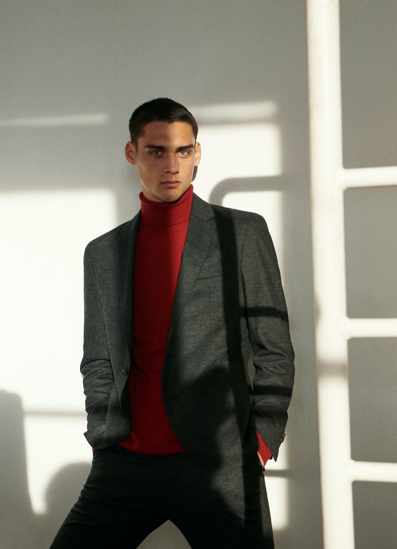 » The Other Side: Ludwig Wilsdorff Dons Sleek Massimo Dutti Looks Ludwig Wilsdorff 2021 Massimo Dutti 002