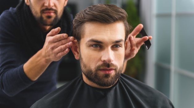 How To Style A Men's Hair System Man Styled Hair Barber