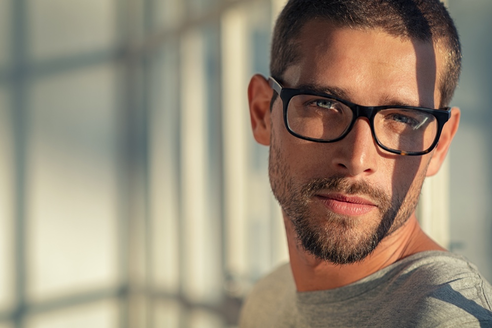 Man Wearing Glasses