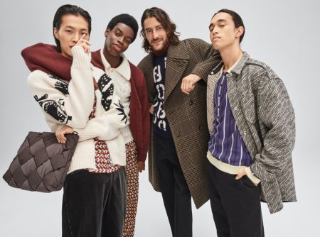 Mytheresa provides vintage-inspired style for the holidays with Ungho Go, Cedric Sanvee, Florent Megdoud, and Robin (The Fashion Composers) fronting its 2021 festive ad.