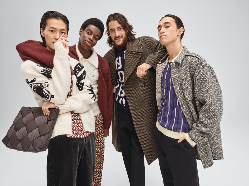 Mytheresa provides vintage-inspired style for the holidays with Ungho Go, Cedric Sanvee, Florent Megdoud, and Robin (The Fashion Composers) fronting its 2021 festive ad.