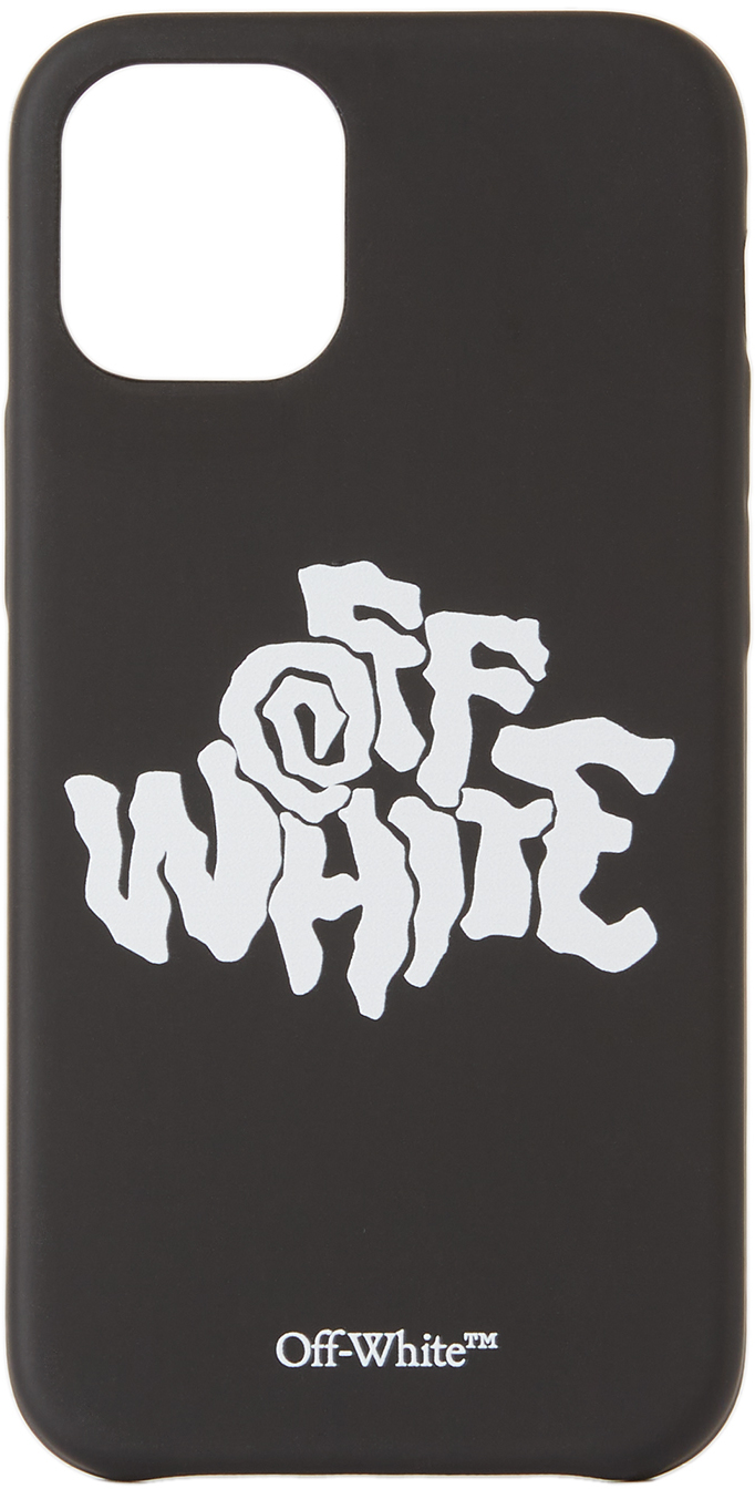 Off-White Black Blur Logo iPhone 12 Mini Case | The Fashionisto
