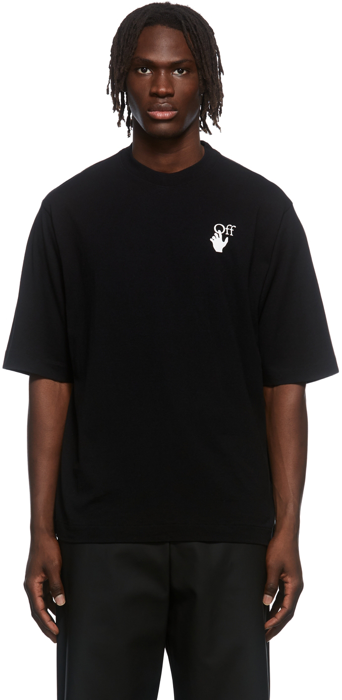 Off-White Black Hand Logo T-Shirt | The Fashionisto