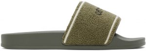 Off-White Khaki Towel Logo Slides Off-White Khaki Towel Logo Slides