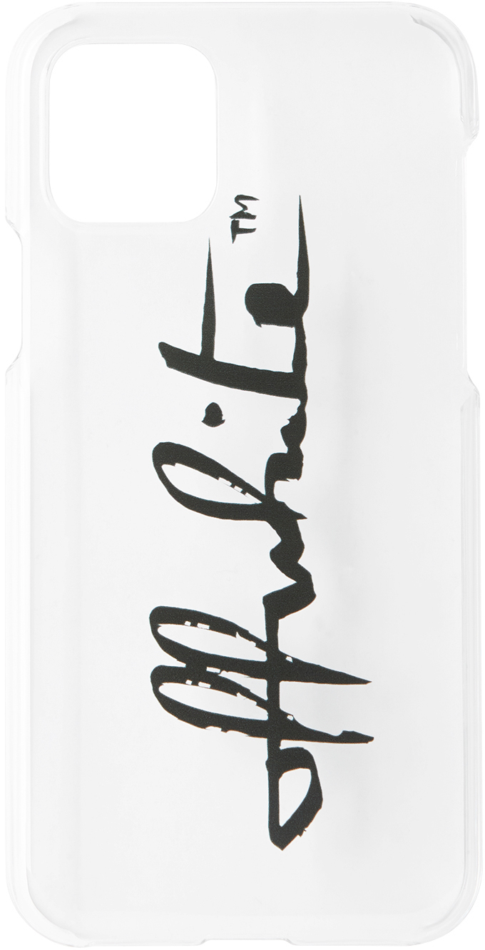 OffWhite Transparent Logo iPhone 11 Pro Case The Fashionisto