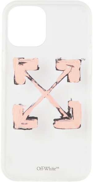 Off-White Transparent & Pink Arrows iPhone 12 Pro Max Case Off-White Transparent & Pink Arrows iPhone 12 Pro Max Case