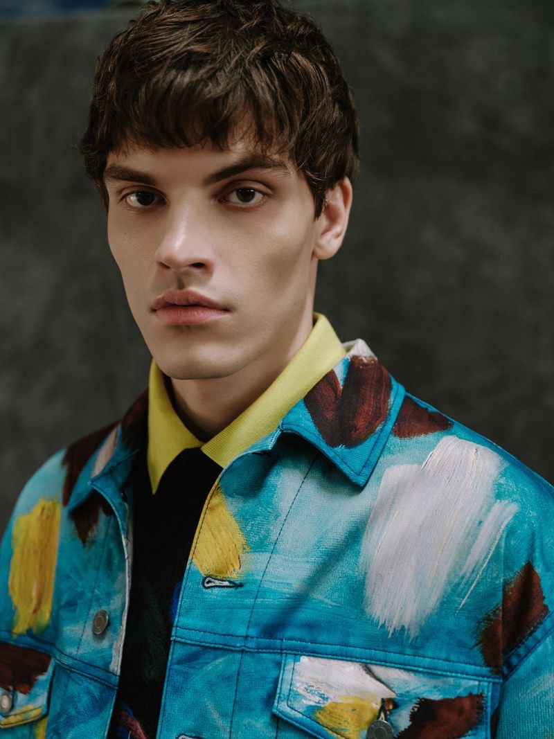 » Philip Lunin Rocks Graphic Menswear for GQ Russia Philip Lunin 2021 GQ Russia Editorial 003