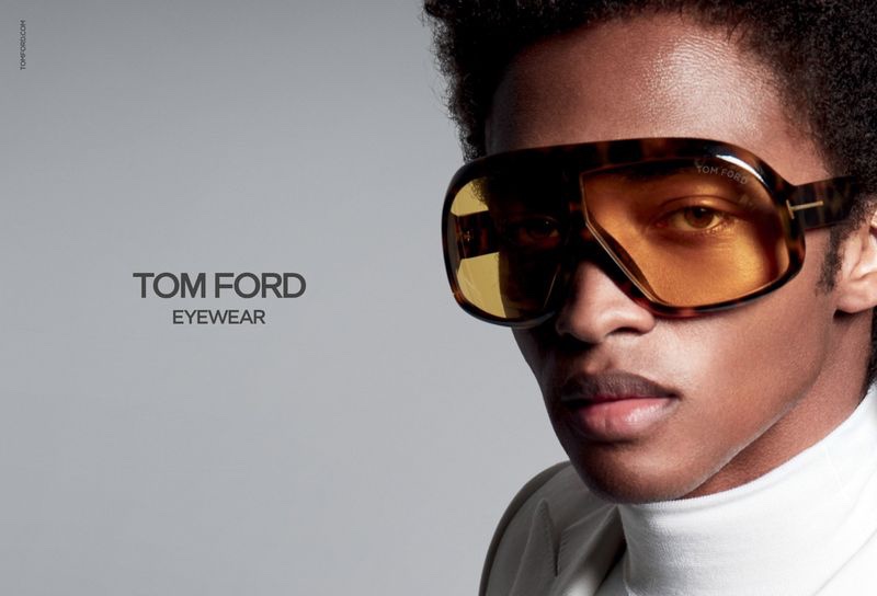 Stan Taylor fronts Tom Ford's fall-winter 2021 eyewear campaign, photographed by the designer himself.