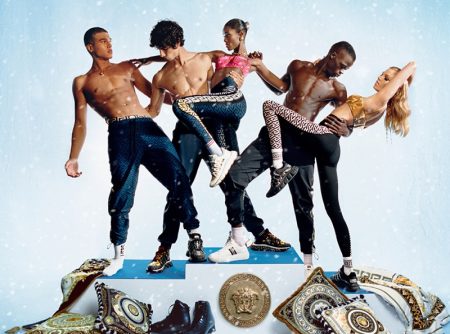 Versace on Ice: Nando, Duncan & Djily Front Holiday Campaign