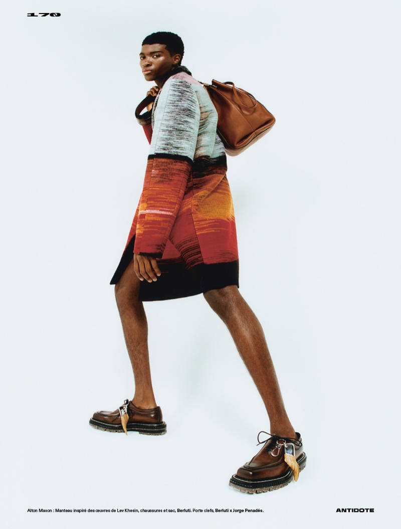 » Alton Mason Dons Berluti for Antidote Cover Shoot Alton Mason 2021 Antidote 005