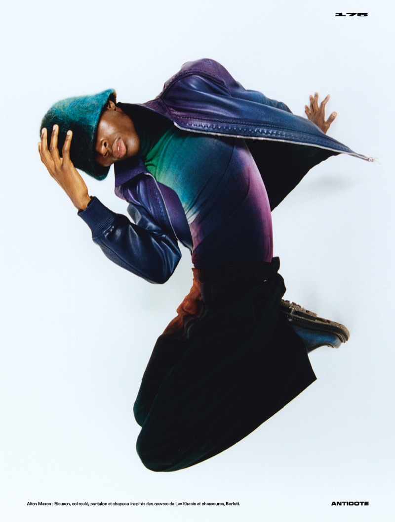 » Alton Mason Dons Berluti for Antidote Cover Shoot Alton Mason 2021 Antidote 006