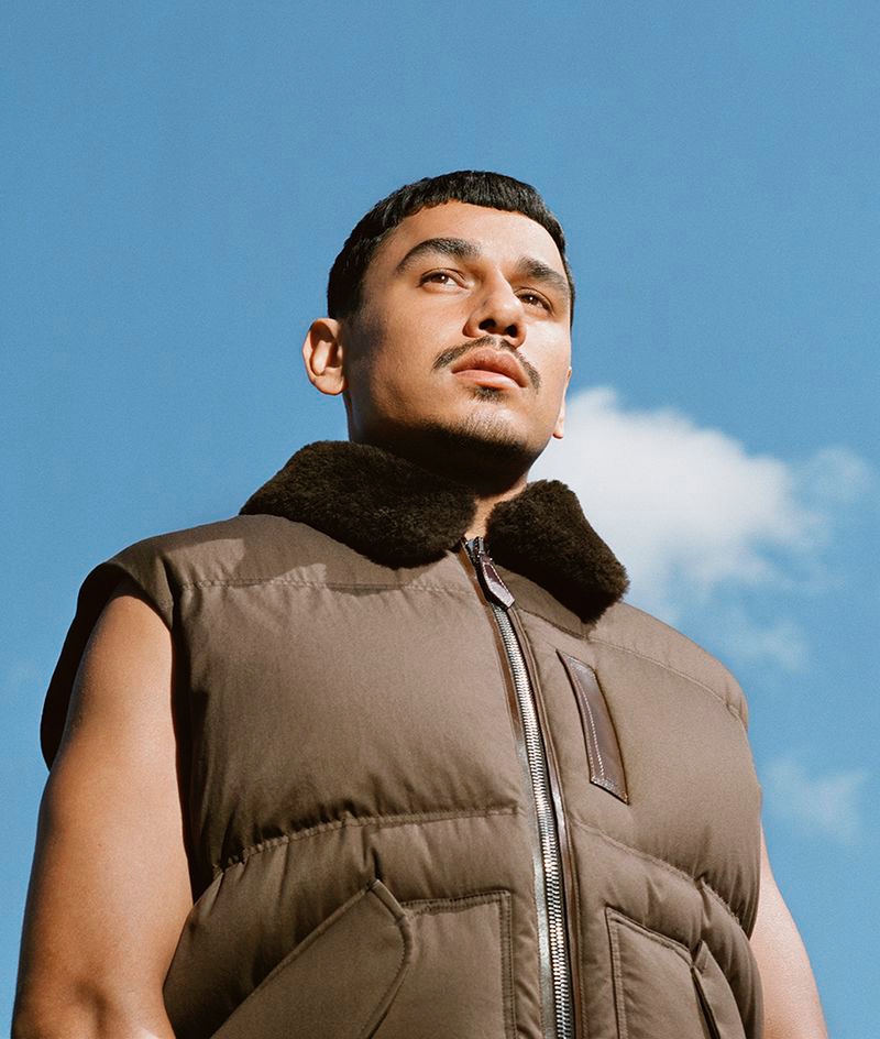 Burberry Men's Quilted Vest Joshua Smith Burberry Winter 2021 Campaign