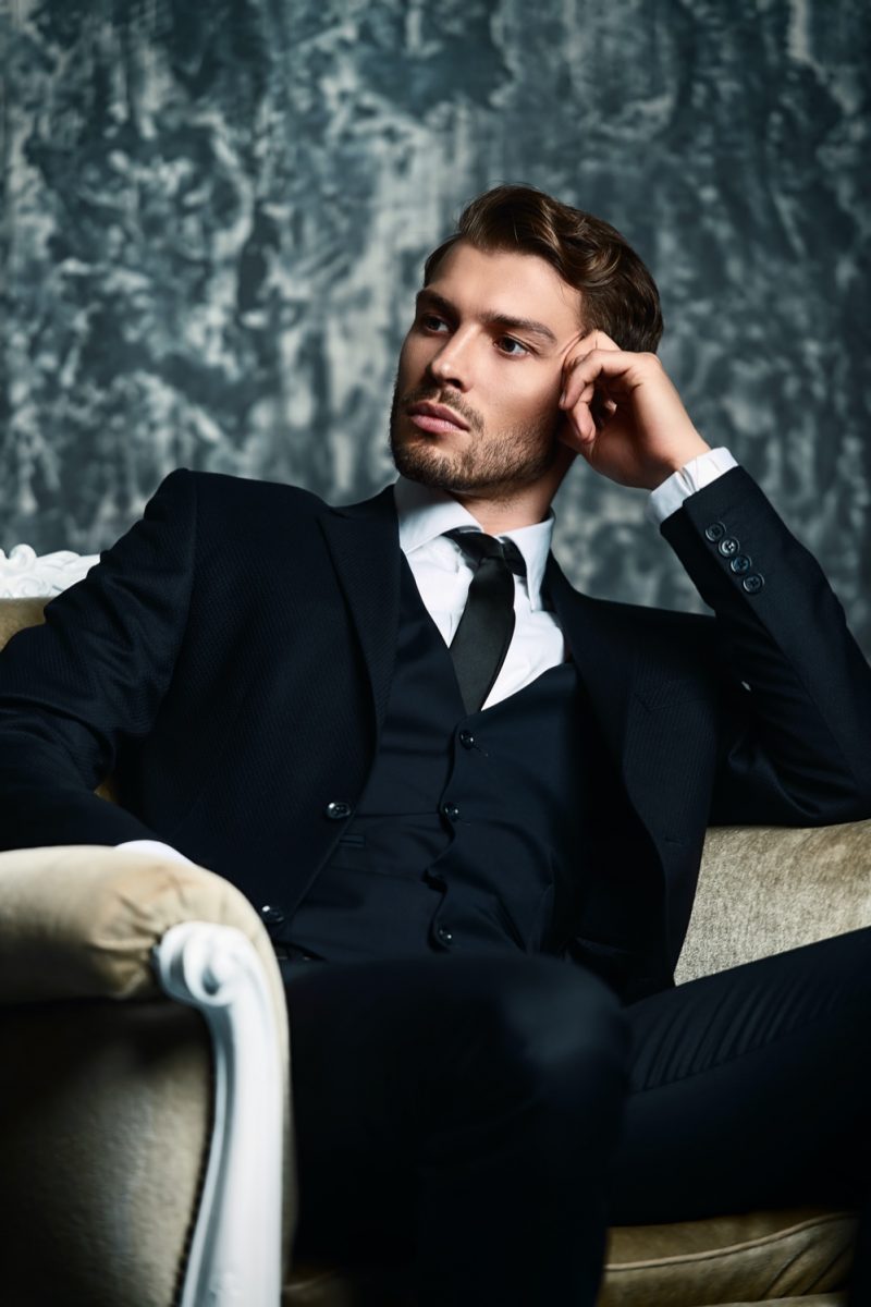 Dapper Man in Three Piece Suit Dapper Man in Three-Piece Suit