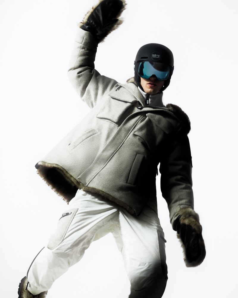 Model Kit Butler Giorgio Armani Neve Winter 2021 Campaign » Kit Butler Rocks Après-ski Style for Giorgio Armani Neve Campaign Model Kit Butler Giorgio Armani Neve Winter 2021 Campaign