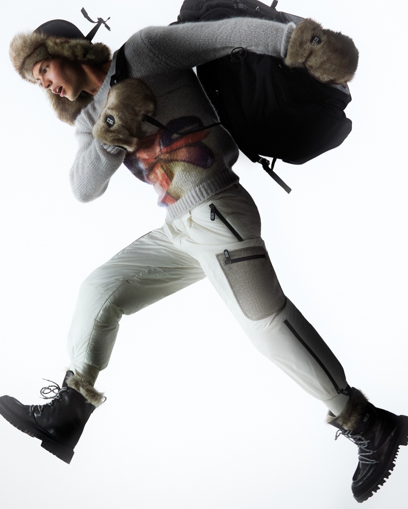 » Kit Butler Rocks Après-ski Style for Giorgio Armani Neve Campaign Giorgio Armani Neve 2021 Campaign 003
