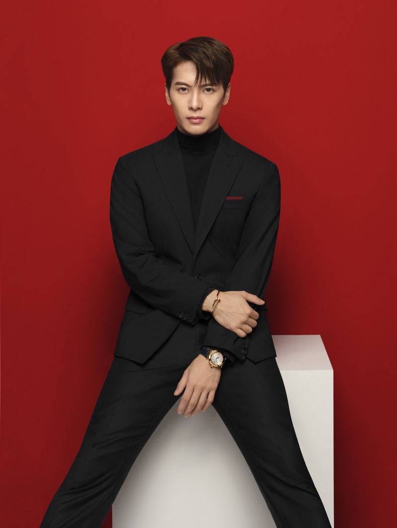 Jackson Wang fronts Cartier's holiday 2021 campaign.