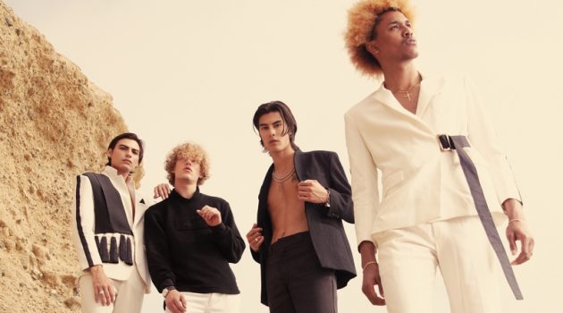 L'Officiel Hommes Brasil Proposes New Year Trends Michael Lockley, Christian Herbert, Aaron Bernards, Jesse Seltzer 2021 L'Officiel Hommes Brasil Editorial
