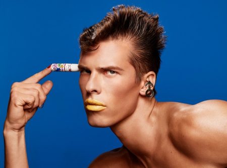 August Gonet Goes Bold for MAC VIVA GLAM x Keith Haring Campaign