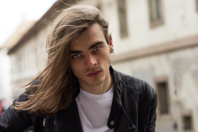 Male Model Long Brown Hair Male Model Long Brown Hair