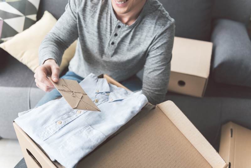 Man Box Clothing Card Shirt